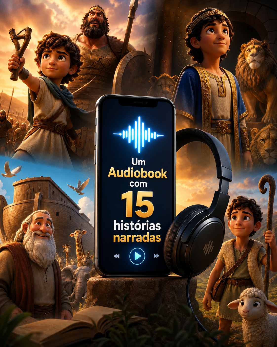 Audiobook Pequenos Discípulos — 15 histórias bíblicas narradas